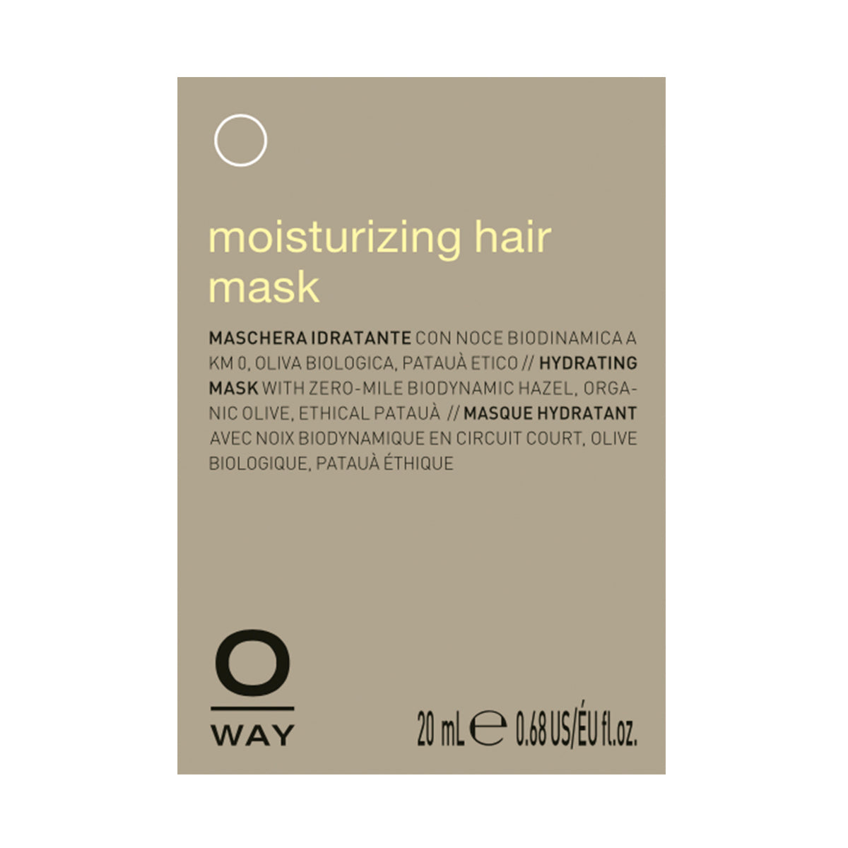take oway label moisturizing hair mask (set of 24) Oway USA Professional